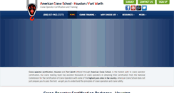Desktop Screenshot of cranetrainingtexas.com
